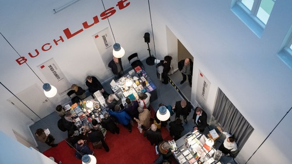 Impression von der "Buchlust 2019" im Literaturhaus Hannover © Ralf Hansen/Literaturhaus Hannover Foto: Ralf Hansen