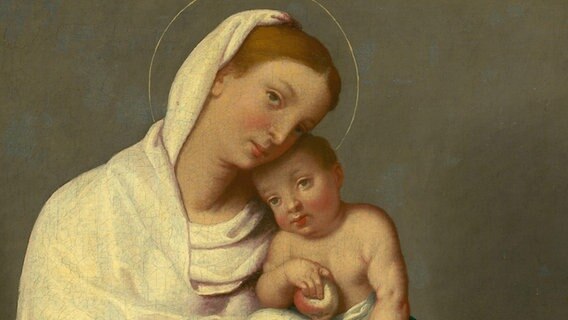 Maria hält Jesus in ihren Armen (Gemälde von etwa 1560) © Heritage Art/Heritage Images Foto: Giovanni Battista Moroni