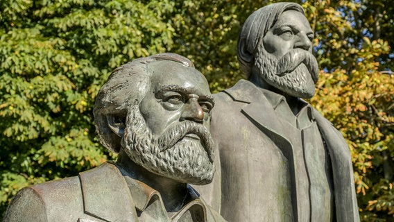 Das Marx-Engels-Denkmal in Berlin © picture alliance / imageBROKER Foto: Schoening
