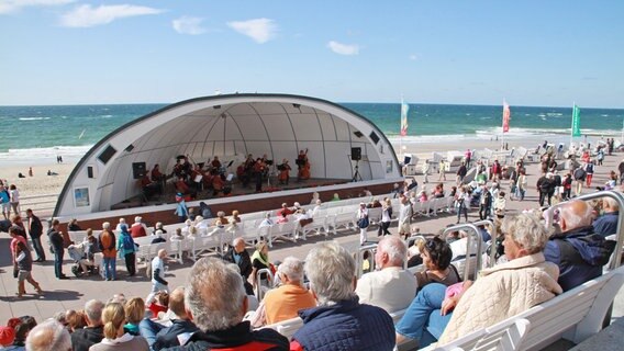 Die Konzertmuschel auf Sylt in Westerland © picture alliance / Stephan Persch Foto: Stephan Persch