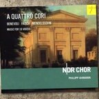 CD-Cover: NDR Chor - A Quattro Cori © Es Dur 