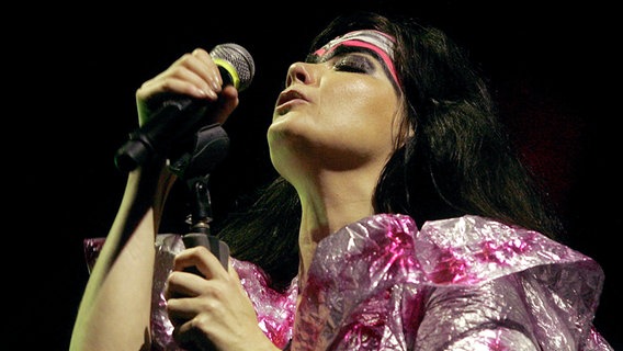 Die isländische Sängerin Björk bei einem Konzert in Athen 2008 © picture alliance / dpa - Report Foto: epa ANA Mavrona