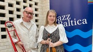 Der Posaunist Nils Landgren mit der Geigerin und Sängerin Laila Nysten © JazzBaltica 