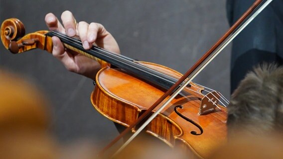Eine Musiker spielt eine Geige. © picture alliance/dpa | Marcus Brandt Foto: Marcus Brandt