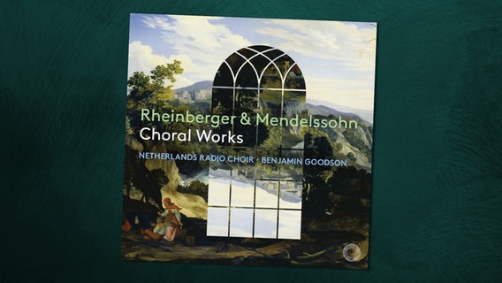 CD Cover: Rheinberger und Mendelssohn: Choral Works - Netherlands Radio Chor , Ltg.: Benjamon Goodson © Pentatone 