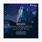 CD-Cover: Gianluca Cascioli - Beethoven: Klavierkonzerte Nr 4 und 6 © Harmonia Mundi 