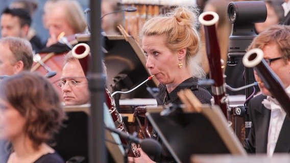 Musiker der NDR Radiophilharmonie beim NDR Klassik Open Air 2019 in Hannover © NDR Foto: Axel Herzig