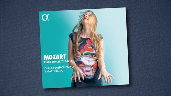 CD-Cover W.A.Mozart: Klavierkonzerte Nr.9 & 17 - Olga Pashchenko / Ensemble  Il Gardellino © Alpha 