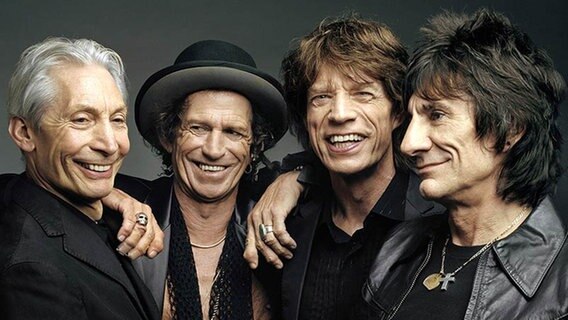 Rolling Stones: C. Watts, K. Richards, M. Jagger und R. Wood (1.7.2005) © Mark Seliger/TBC, dpa-Bildfunk Foto: Mark Seliger/TBC