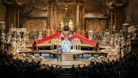 Szenenbild von Puccinis "Turandot" an der Met © Marty Sohl / Met Opera 