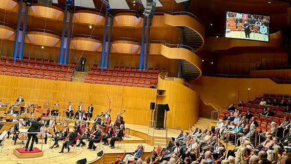 Ausschnitt von der Bühne beim Wettbewerb German Conducting Award © NDR / Ulrike Henningsen 