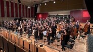 Das Zentralschweizer Jugendsinfonieorchester (ZJSO) im Rolf-Liebermann-Studio © NDR/ Nora Schmidtke 