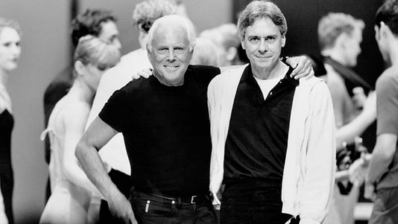 John Neumeier und Giorgio Armani © Collection Rolf Heyne 