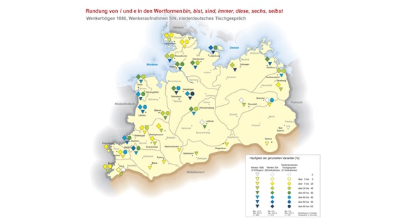 Eine Grafik zeigt Norddeutschland. Eine Grafik zeigt Norddeutschland. © Georg Olms Verlagsbuchhandlung