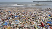 Plastikmüll am Strand © picture alliance / ZUMAPRESS.com | Subhash Sharma Foto: Subhash Sharma