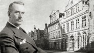 Composing aus Thomas Mann (gekontert) und dem Buddenbrookhaus in Lübeck © picture alliance / Everett Collection, picture alliance/KEYSTONE Foto: Everett Collection, PR LT