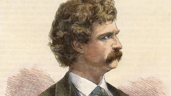 Mark Twain (Holzstich) © picture alliance 