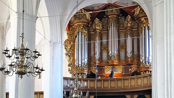 Erasmus-Bielfeldt-Orgel in der St. Wilhadi Kirche in Stade © NDR Foto: Hans-Heinrich Raab