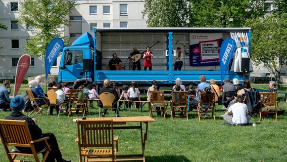 Die mobile Bühne des Internationalen Händel-Festspiele, genannt der "rollende Georg". (Archivbild 2023) © Alciro Theodoro Da Silva 