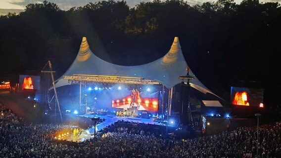 Die Waldbühne in Berlin während des Konzerts der Rolling Stones © NDR Foto: Uli Kniep