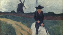 Don Quijote, Werk von Paula Modersohn-Becker (Öl auf Pappe, 1900) © AKG / P.Modersohn-Becker Mus. Br 