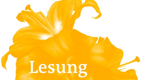 Das "Lesung"-Logo des ARD Radiofestivals 2018 zeigt eine gelb gefärbte Großaufnahme einer Blüte. Davor steht der Titel der Sendereihe "Lesung". © ARD 