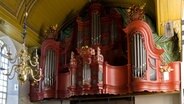 Der Prospekt der Schnitger-Orgel in der Georgskirche von Weener © Hans-Heinrich Raab Foto: Hans-Heinrich Raab