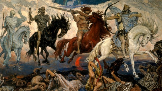 "Die vier apokalyptischen Reiter" auf Leinwand. © akg-images Foto: akg-images