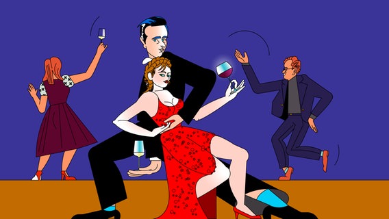 Illustration zur Hörspielserie "Die Erschöpften". © NDR/Eva Revolver 