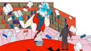 Illustration zur Hörspielserie "Die Erschöpften". © NDR/Eva Revolver 
