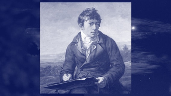 Gemälde von Carl Anton Graff: Landschaftsmaler, 1809. Öl auf Leinwand, 153 x 98 cm. Oslo, Nasjonalgalleriet. © picture alliance / akg-images / photocase / Catalenca (m) Foto: Carl Anton Graff / Catalenca