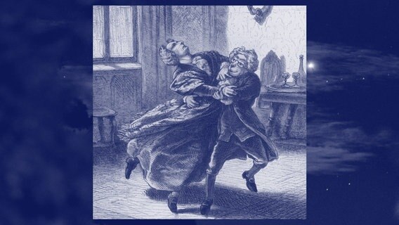 Holzstich zu "Der junge Engländer" nach Zeichnung von Theodor Hosemann (1871). Aus: Mährchen von Wilhelm Hauff, Stuttgart (Eduard Hallberger), o. J. (1871). Berlin, Sammlung Archiv für Kunst und Geschichte. © picture alliance / akg-images / photocase / Catalenca (m) Foto: Catalenca