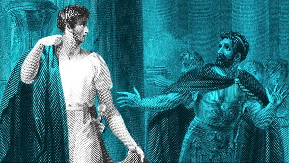 Coriolanus in einem Kupferstich von Charles Heath nach Zeichnung von Henry Corbould. © picture alliance / akg-images Foto: Charles Heath