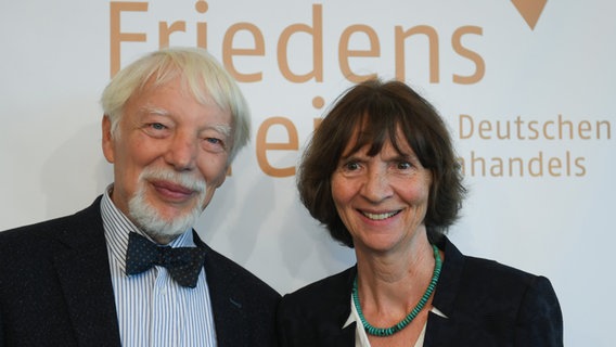 Aleida und Jan Assmann erhalten den Friedenspreis des Deutschen Buchhandels 2018. © Arne Dedert/dpa Foto: Arne Dedert