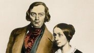 Robert und Clara Schumann auf einer Lithographie von Eduard Kaiser © picture-alliance / akg-images 