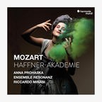 CD-Cover: Anna Prohaska, Ensemble Resonanz, Leitung: Riccardo Minasi - Mozart: Haffner-Akademie © Harmonia Mundi 