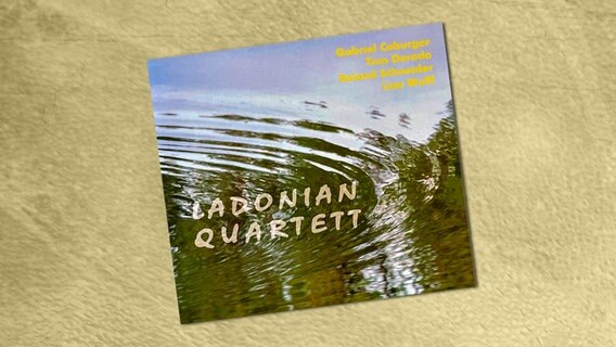 CD-Cover "Ladonian Quartett" von Gabriel Coburger, Tino Derado, Roland Schneider & Lisa Wulff © Huth Records 