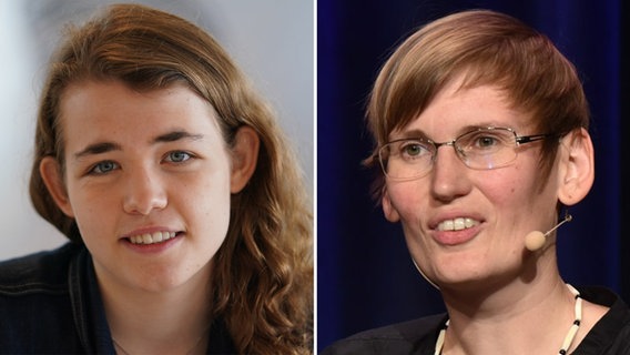 Annika Rittmann und Eva von Redecker. © picture alliance/dpa Foto: Marcus Brandt; Horst Galuschka