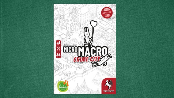Cover des Spiels: "MicroMacro: Crime City" © Edition Spielwiese / Pegasus Spiele 