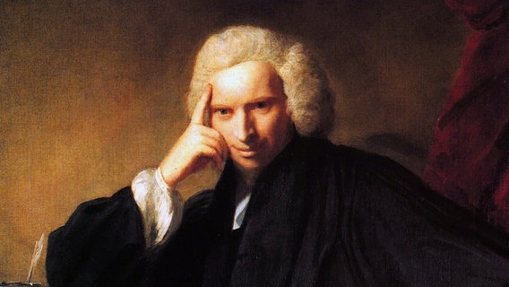 Laurence Sterne, Gemälde von Joshua Reynolds, 1760 © gemeinfrei 