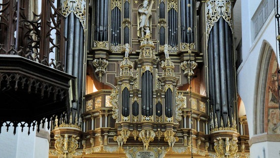 Die Stellwagen-Orgel in der St. Marienkirche in Stralsund © NDR 