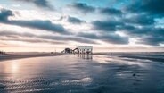 Der Strand von St. Peter-Ording wolkenverhangen © derProjektor / photocase.de Foto: derProjektor