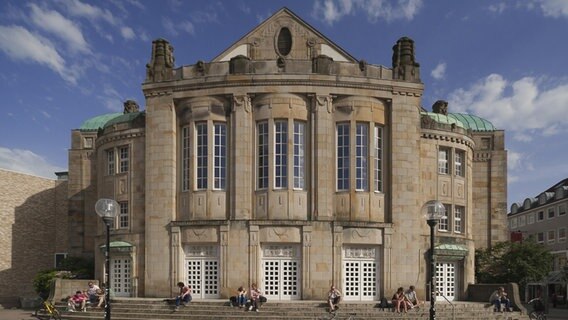 Blick auf das Theater Osnabrück. © Picture Alliance Foto: Helmut Meyer zur Capellen
