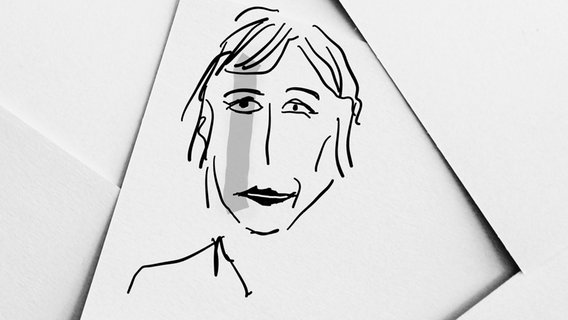 Eine Karikatur von Marianne Faithfull © Ocke Bandixen Foto: Ocke Bandixen