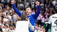 Niklas Landin in seinem letzten Heimspiel für den THW Kiel. © imago images / Eibner Foto: Marcel von Fehrn