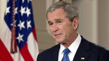 US-Präsident George W. Bush hält seine Abschiedsrede an die Nation. (15. Januar 2009) © dpa - Bildfunk Foto: Mannie Garcia