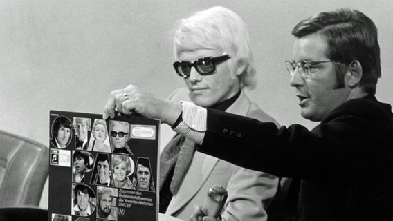 Heino und Christian Müller am 18.09.1971 in der Aktuellen Schaubude. © NDR/Müller Foto: Müller