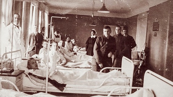 Während des Ersten Weltkrieges wurde das Jerusalem Krankenhaus zum Lazarett.  