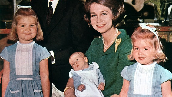 Prinz Juan Carlos von Bourbon und Familie im Jahr 1969 © picture-alliance / dpa 