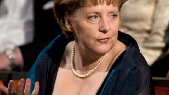 Angela Merkel in der Osloer Oper © picture-alliance / dpa 